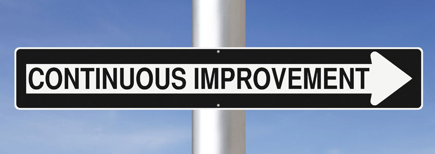 Continuous Improvement Sign Continuous Improvement Sign