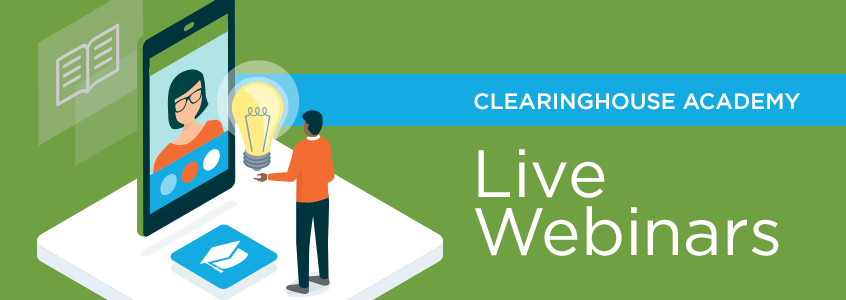 Clearinghouse Academy Webinars Header Art